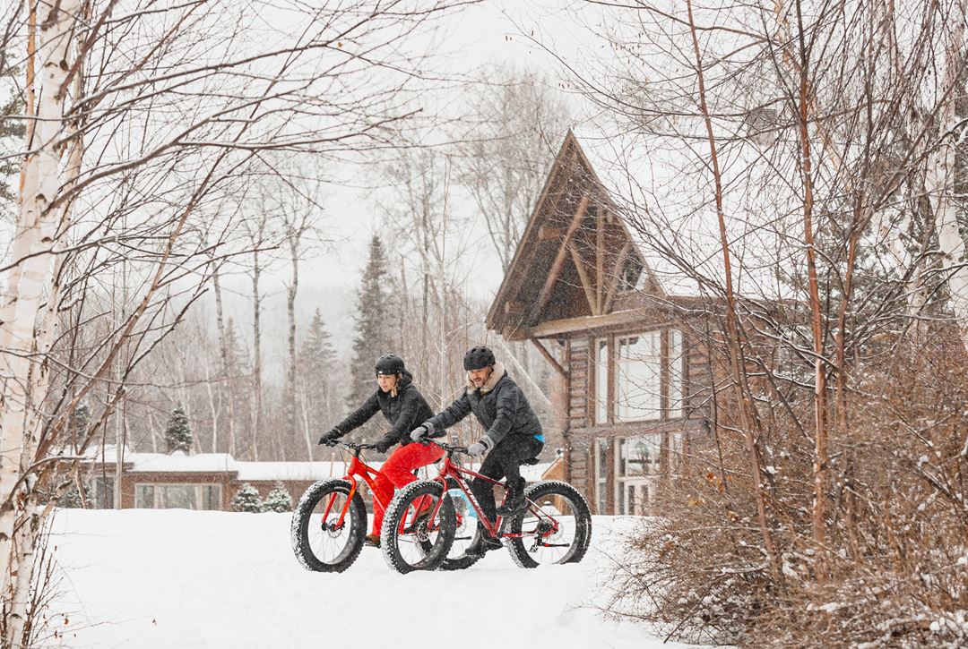 Fat bike à l'Auberge du Lac Taureau